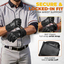 HANDLANDY Baseball Batting Gloves for Men & Women, Breathable Softball Batting Gloves with Long Cuff  S849
