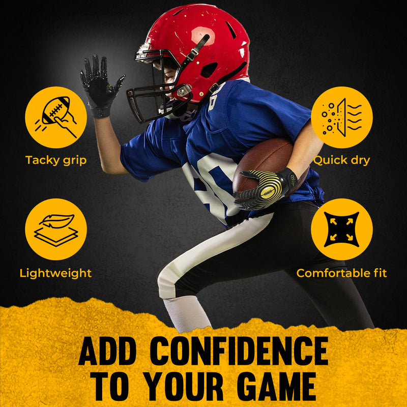 HANDLANDY Football Gloves, Sticky Receiver Gloves,Super Grip Football