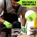 HLDD HANDLANDY PU Coated Safety Work Gloves, 6/12 Pairs Work Gloves 11170