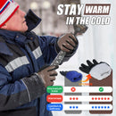 HANDLANDY 12 Pairs Bulk Waterproof Work Gloves for Cold Weather, Insulated Winter Freezer Work Gloves for Men Women 11175