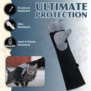HANDLANDY 24 Inches Animal Handling Gloves Bite-Proof & Scratch-Resistant, Safe Durable Pet Gloves for Dogs, Cats, Falconry 13112