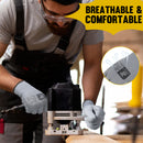 HLDD HANDLANDY PU Coated Safety Work Gloves, 6/12 Pairs Work Gloves 11170