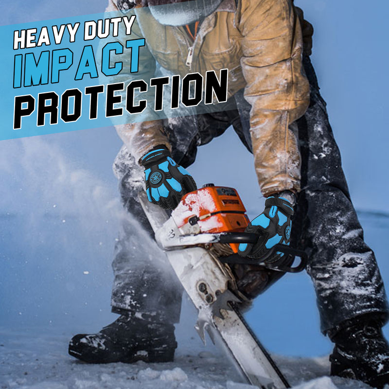 HLDD HANDLANDY Gloves For Protection Against Accidents, Insulated Winter Work Gloves for Men, 3m Thinsulate Thermal Impact Gloves with Touchscreen for Cold Weather 6102/6103/6105