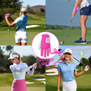 Womens Fingerless Golf Gloves Left Hand,Ladies Half Finger Golf Gloves Breathable Yoga Mesh for Fashion-Conscious Golfers L843