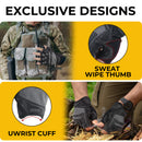 HANDLANDY Fingerlose Arbeitshandschuhe für Herren, taktische Mechanik, 6262