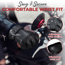 HANDLANDY Genuine Sheepskin Leather Gloves for Men Winter Driving Warm Thermal Wrist Gloves Fleece Lining for Cold Weather 804950