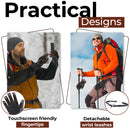 HANDLANDY Winter Work Gloves for Men Women, 3M Thinsulate Insulated, Waterproof Thermal Touchscreen Warm Grip Gloves for Cold Weather, Skiing, Snowboarding, Hiking 8040