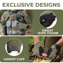 HANDLANDY Fingerlose Arbeitshandschuhe für Herren, taktische Mechanik, 6262