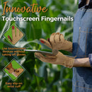 HANDLANDY Gardening Gloves for Women, Breathable Ladies Leather Garden Yard Gloves Best Gift for Gardeners 5219