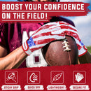 HANDLANDY Youth Football Gloves, High Tack Silicone Grip Kids Flag Receiver Gloves Non Slip Linemens Glove for Kids & Adult S745BG S829