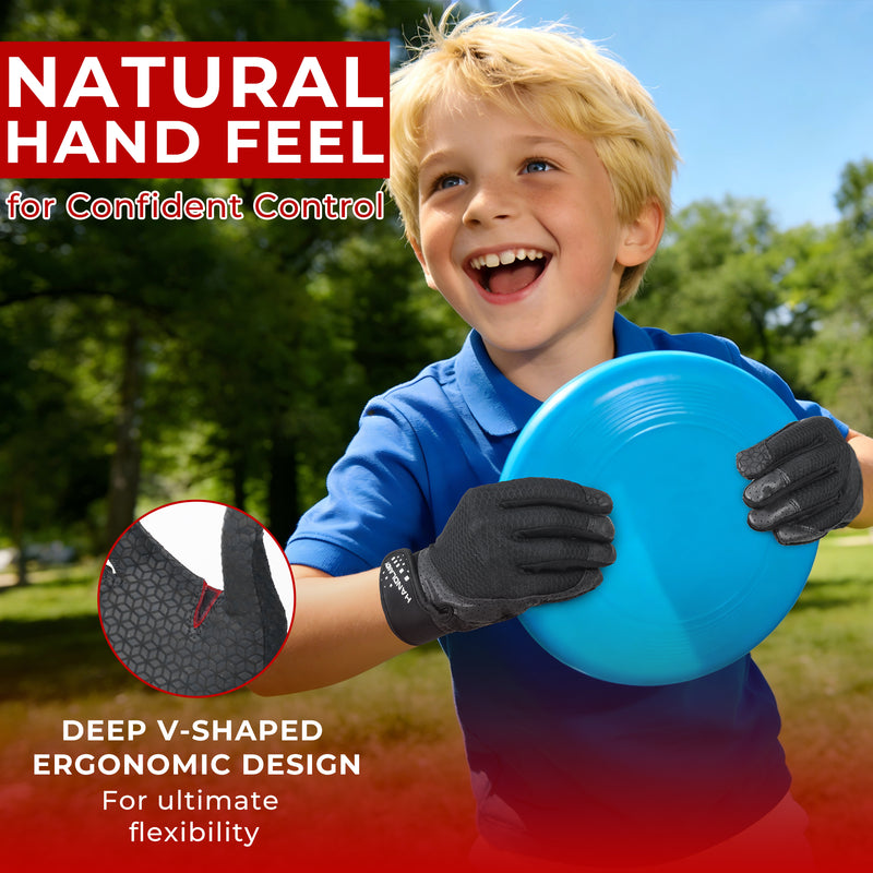 HANDLANDY Ultimate Frisbee Gloves – Flying Disc Golf Gloves for Adults