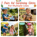 HANDLANDY Kids Gardening Gripper Gloves With Foam Nitrile Coated  11186