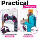 HANDLANDY Winter Work Gloves for Men Women, 3M Thinsulate Insulated, Waterproof Thermal Touchscreen Warm Grip Gloves for Cold Weather, Skiing, Snowboarding, Hiking 8040