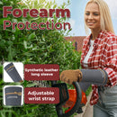 HANDLANDY Long Gardening Gloves for Men Women, Thorn Proof Rose Pruning Leather Gardening Weeding Yard Gauntlet Glove, Best Gardener Gift 5209