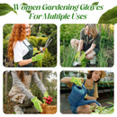 Handlandy Women Gardening Work Gloves Pigskin Comfort Dexterity 5123 5124