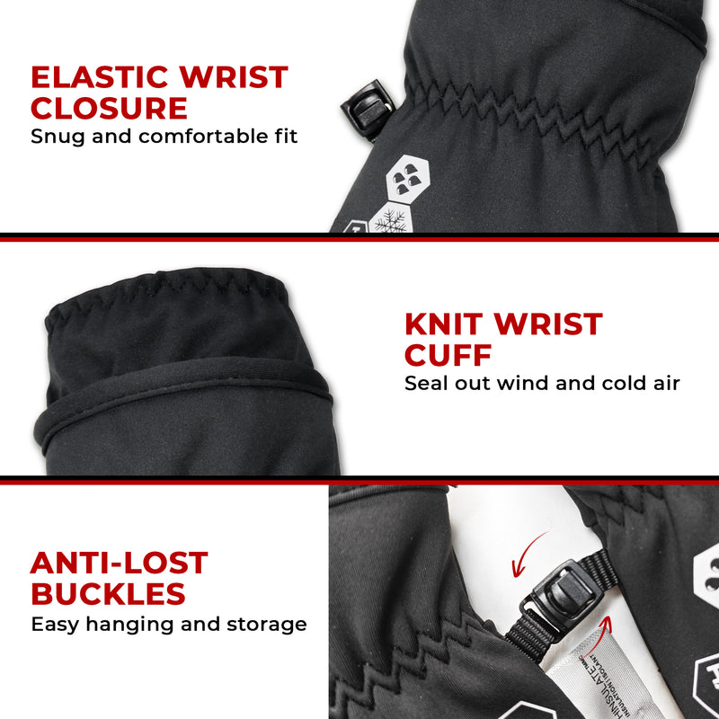 HANDLANDY Winter Gloves for Men & Women, Insulated Waterproof for Cold Weather, Thermal Glove for Cycling, Ski, Riding, Driving, Biking, Running 8042