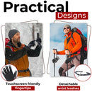 HANDLANDY Winter Work Gloves for Men Women, 3M Thinsulate Insulated, Waterproof Thermal Touchscreen Warm Grip Gloves for Cold Weather, Skiing, Snowboarding, Hiking 8040