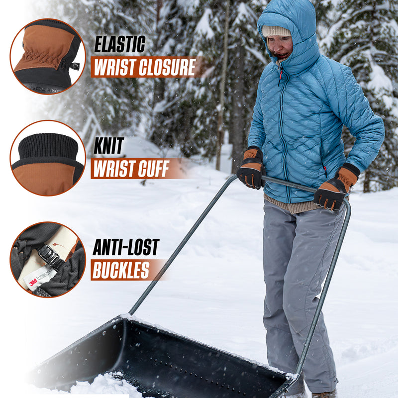 HANDLANDY Winter Gloves for Men Women - 3M Thinsulate Insulated Waterproof Camo Hunting Cold Weather Gloves, for Hiking, Skiing, Fishing, Outdoor Work, Best Winter Gift 8041