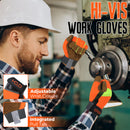 Handlandy Men Work Gloves Reflective Anti Vibration Breathable 5805
