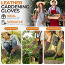 Handandy Garten- und Schnitthandschuhe für Herren und Damen, dornensicher, Schweinsleder 1601