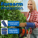 HANDLANDY Long Gardening Gloves for Men Women, Thorn Proof Rose Pruning Leather Gardening Weeding Yard Gauntlet Glove, Best Gardener Gift 5209