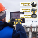HLDD HANDLANDY Gloves For Protection Against Accidents, Insulated Winter Work Gloves for Men, 3m Thinsulate Thermal Impact Gloves with Touchscreen for Cold Weather 6102/6103/6105