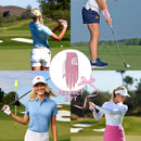 Womens Fingerless Golf Gloves Left Hand,Ladies Half Finger Golf Gloves Breathable Yoga Mesh for Fashion-Conscious Golfers L843