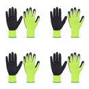 Handlandy Garden Gloves for Kids Rubber Coated Palm 50978 (4/8/12 Pairs)