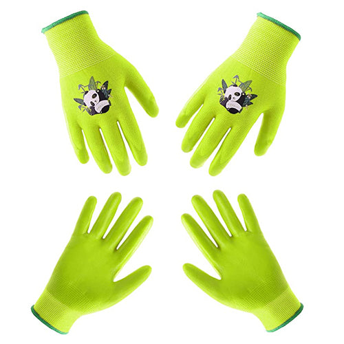 HANDLANDY gros enfants gants de jardinage sans latex enduit de nitrile 51404142