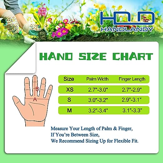Handlandy Bundle - 2 Pairs: Rose Pruning Long Gardening Leather Yard Work Gloves