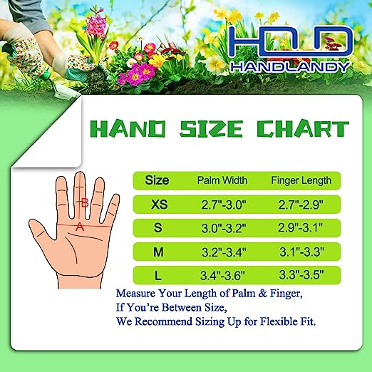 Handlandy Women Men Gardening Gloves Leather Long Sleeve Pruning 5160