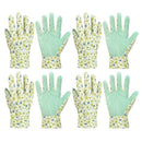 HANDLANDY Womens Gardening Gloves, Ladies Cotton Soft Jersey Garden Gloves with PVC Dots, Floral Yard Work Gloves, Ideal Gardener Gifts 5183