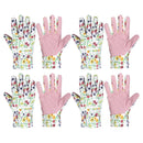 HANDLANDY Womens Gardening Gloves, Ladies Cotton Soft Jersey Garden Gloves with PVC Dots, Floral Yard Work Gloves, Ideal Gardener Gifts 5183