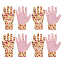 HANDLANDY Womens Gardening Gloves, Ladies Cotton Soft Jersey Garden Gloves with PVC Dots, Floral Yard Work Gloves, Ideal Gardener Gifts 5183