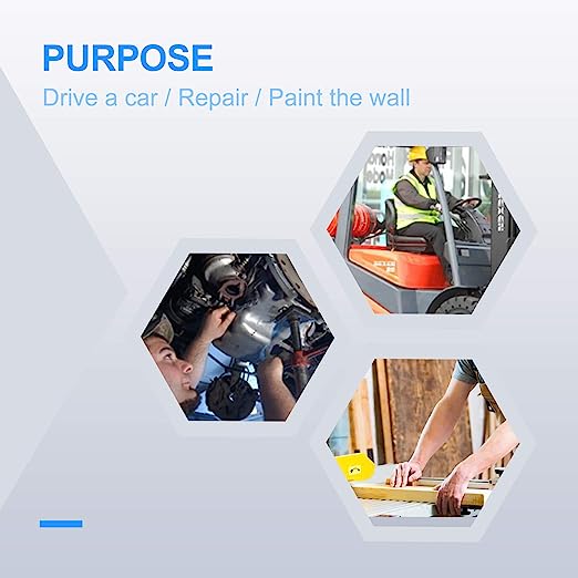 Handlandy Men Work Gloves Touch Screen Car Repair Construction 5972BL