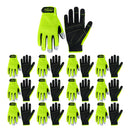 Handlandy Bulk Work Gloves for Men Touch Screen Flexible Breathable Utility Gloves,Padded Knuckles & Palm 5972 (12/24 Pairs)