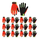 Handlandy Bulk Work Gloves for Men Touch Screen Flexible Breathable Utility Gloves,Padded Knuckles & Palm 5972 (12/24 Pairs)