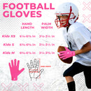 HANDLANDY Youth&Adult Football Gloves, Sticky Receiver Gloves,Super Grip Football Glove Best Gift  S805