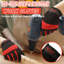 Handlandy Men Work Gloves Reflective Anti Vibration Breathable 5805