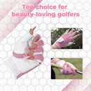 Womens Fingerless Golf Gloves Left Hand,Ladies Half Finger Golf Gloves Breathable Yoga Mesh for Fashion-Conscious Golfers L843