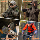 HANDLANDY Fingerless Work Gloves for Men, Padded Impact Tactical Mechanics Gloves 6313