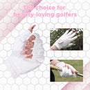 Womens Fingerless Golf Gloves Left Hand,Ladies Half Finger Golf Gloves Breathable Yoga Mesh for Fashion-Conscious Golfers L843