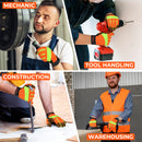 Handlandy Men Work Gloves Reflective Anti Vibration Breathable 5805