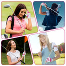 Womens Fingerless Golf Glove Left Hand, Breathable Ladies Summer Half Finger Golf Glove with Non-Slip Grip L842