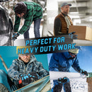 HLDD HANDLANDY Gloves For Protection Against Accidents, Insulated Winter Work Gloves for Men, 3m Thinsulate Thermal Impact Gloves with Touchscreen for Cold Weather 6102/6103/6105