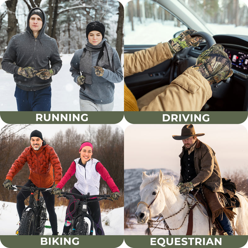 HANDLANDY Winter Gloves for Men & Women, Insulated Waterproof for Cold Weather, Thermal Glove for Cycling, Ski, Riding, Driving, Biking, Running 8042