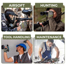 HANDLANDY Fingerlose Arbeitshandschuhe für Herren, taktische Mechanik, 6262