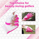 Womens Fingerless Golf Gloves Left Hand,Ladies Half Finger Golf Gloves Breathable Yoga Mesh for Fashion-Conscious Golfers L843
