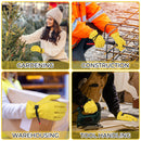 HANDLANDY Winter Water Repellent Insulated Leather Work Gloves 12107 12110