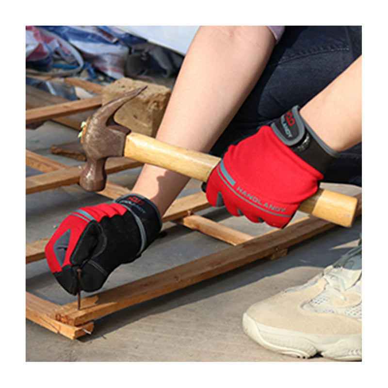 Handlandy Bundle - 2 Pairs Utility Mechanic Working Touch Screen Yard Work Gloves